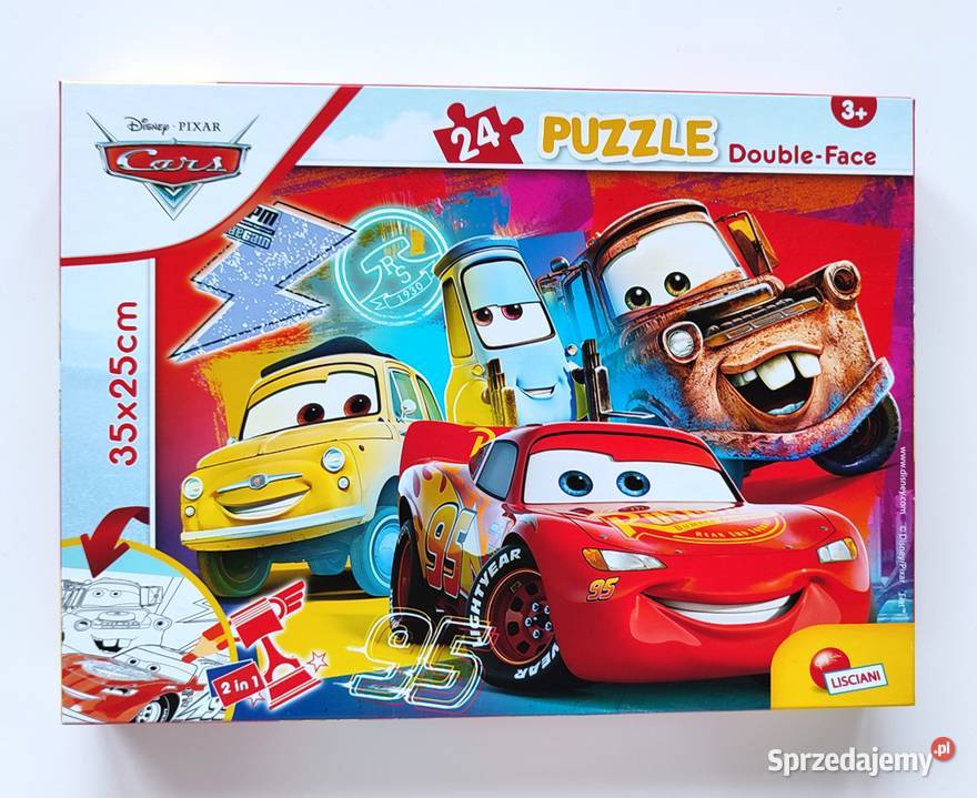 Nowe puzzle Cars Auta 2w1 24 Lisciani Zabawki śląskie Katowice sprzedam