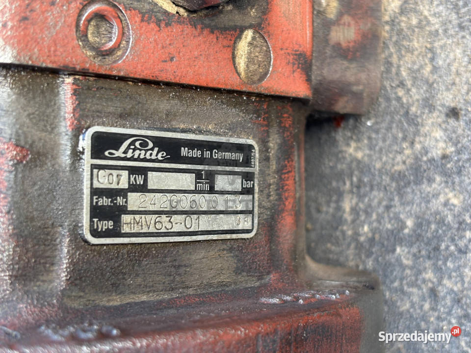 Linde HMV6301 Pompa Hydrauliczna Tłokowa Silnik Jastrzębniki sprzedam