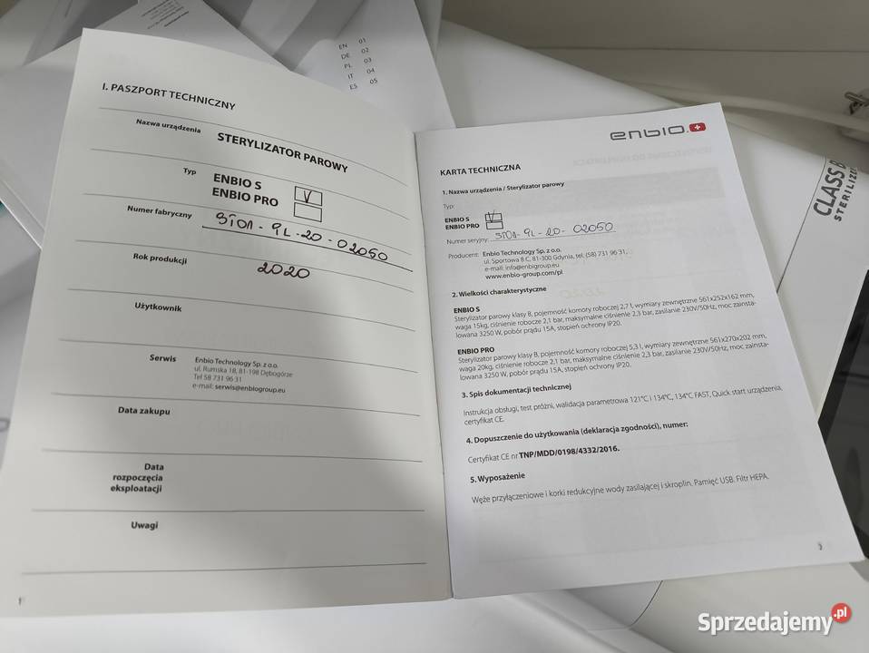 Enbio s sterylizator parowy Fryzjerstwo i kosmetyka Rzeszów