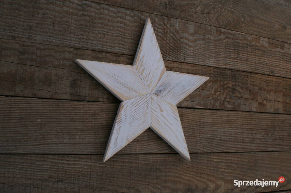 Gwiazdy drewniane rustykalne 3 sztuki zestaw Mielec sprzedam