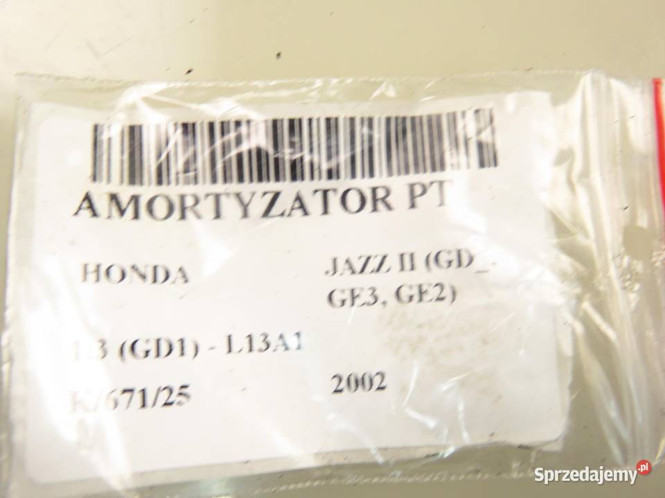 AMORTYZATORY TYŁ HONDA JAZZ II KOMPLET 614024JP