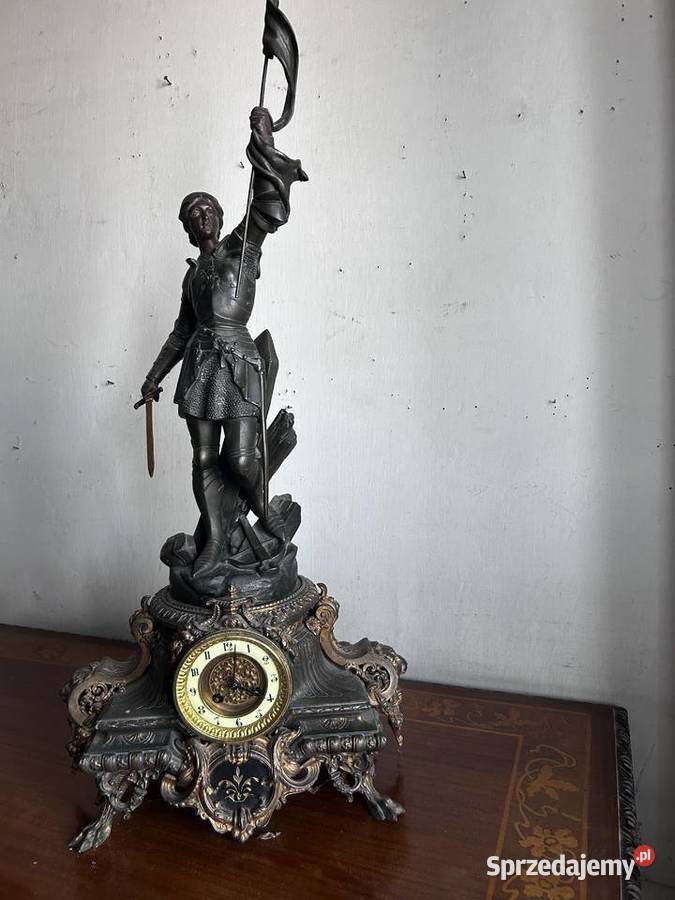 zegar kominkowy figuralny Joanna Darc Radomsko