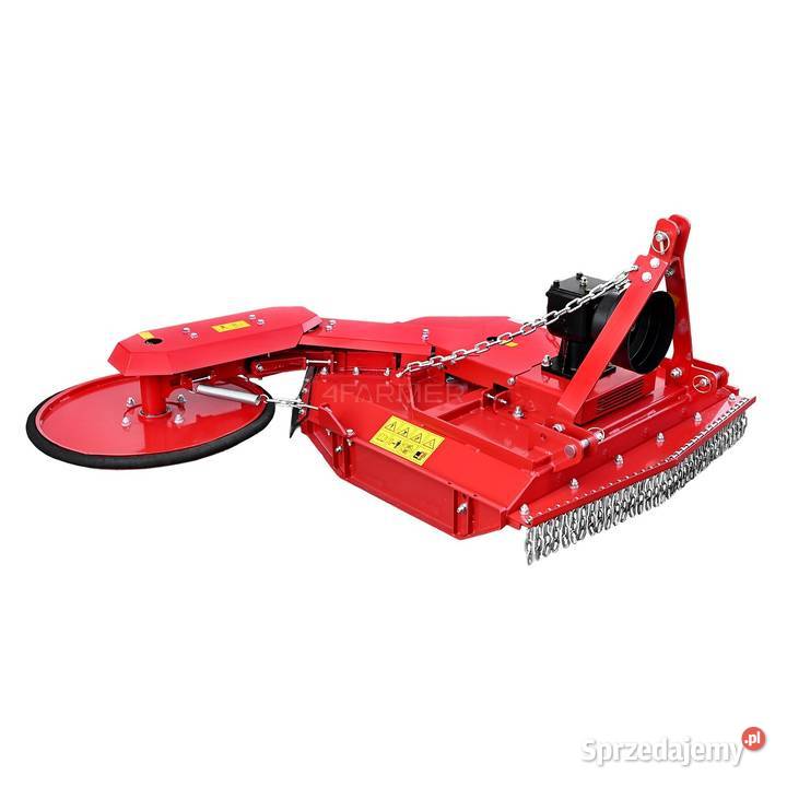 Kosiarka sadownicza z bocznym ramieniem koszącym