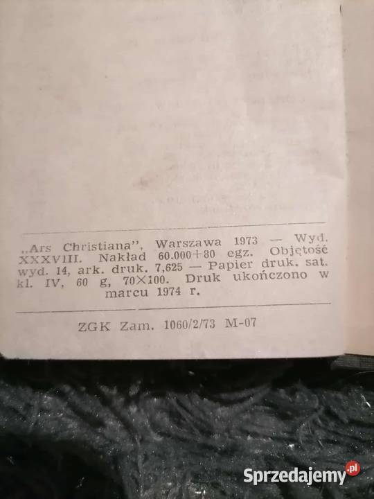 Pamiątka Pierwszej Komunii Świętej 1973 1974 Wałbrzych