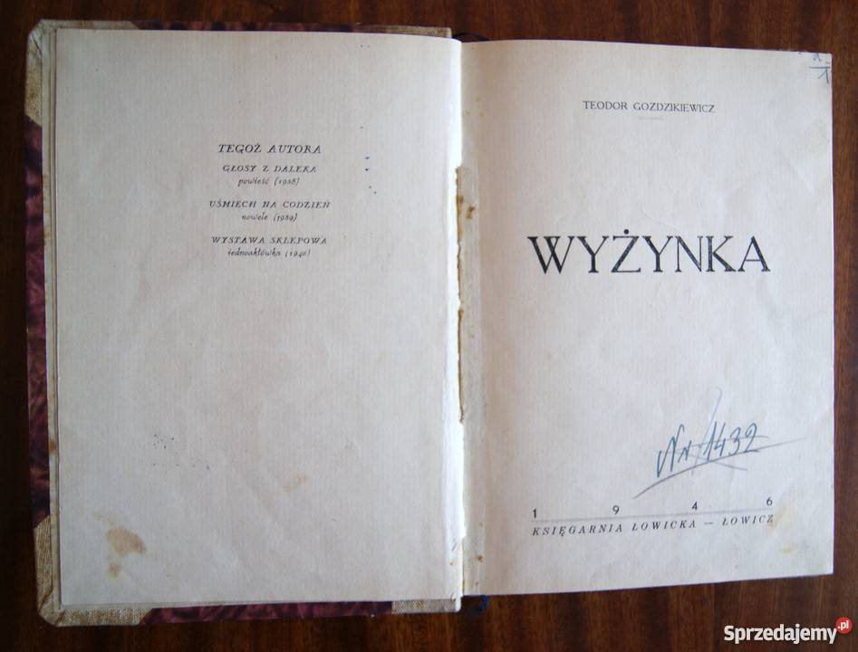 Teodor Goździkiewicz Wyżynka 1946 Rok wydania 1946 Parczew
