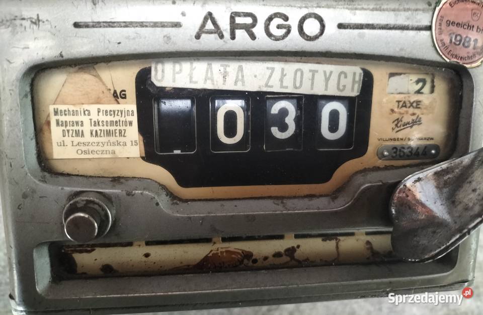 Stary taksometr kogut TAXI Osieczna Leszno sprzedam