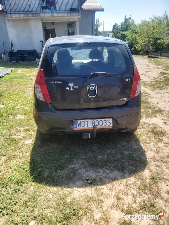 Hyundai i10 2008r uszkodzony 1200cm3 Borzęcin Duży