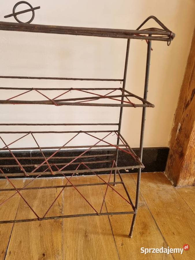 Stara półka na buty metalowo żyłkowa mazowieckie Warszawa