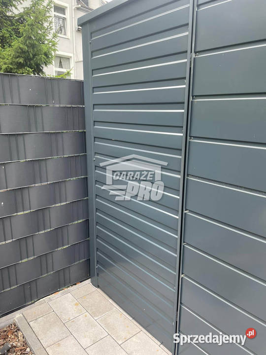 Garaz blaszany 3x8 brama uchylna drzwi antracyt Sprzedaż Radom