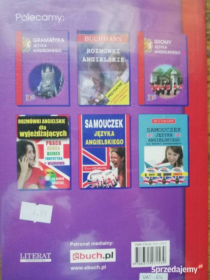 Czasowniki angielskie z odmianami Katarzyna Książki do nauki języka obcego Kraków sprzedam