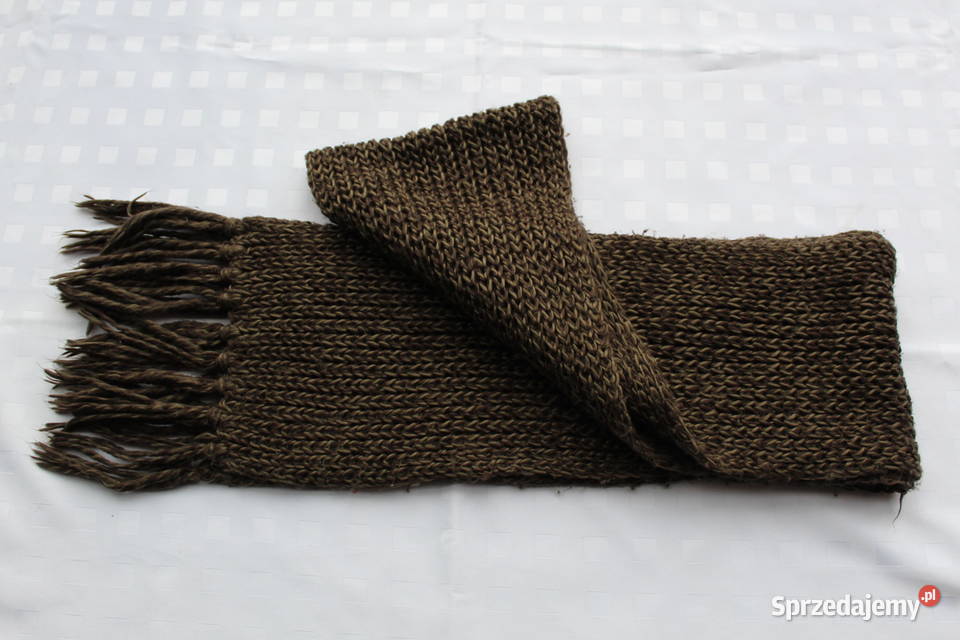 2m Szalik Wełniany HM Divided Orzech Włoski