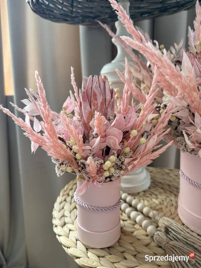 Komplet Flower Box Sztuczne kwiaty i owoce sprzedam