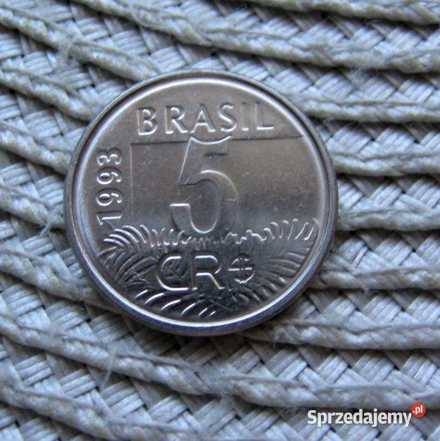 Brazylia 5 Cruzeiros Reais 1993r Arara wielkopolskie