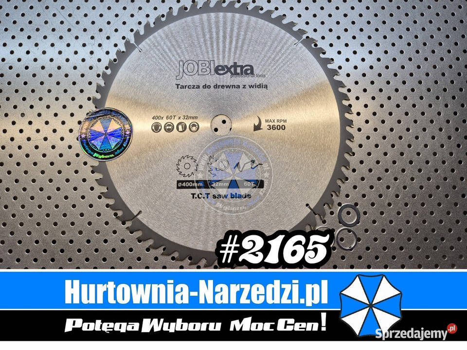 Tarcza do drewna z Widią TCT 400mm x 60T 3 Nowe sprzedam