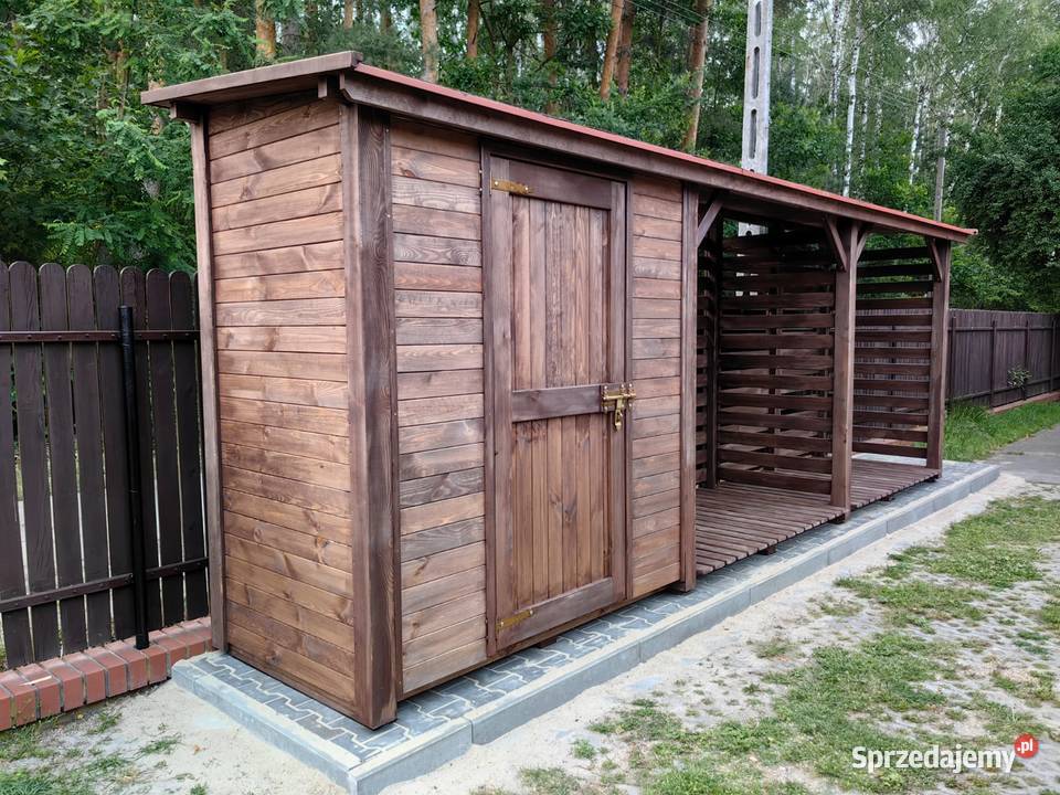 Drewutnia z domkiem narzędziowym 55 x 11m śląskie