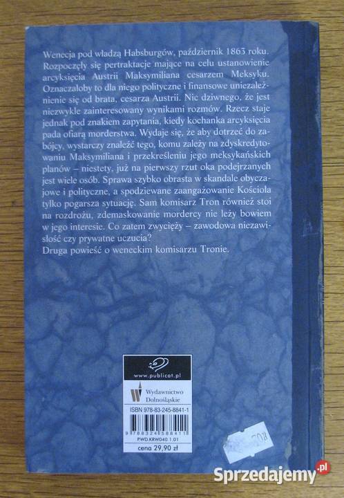 Nicolas Remin Weneckie zaręczyny Rok wydania 2009