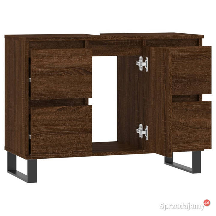Szafka łazienkowa brązowy dąb 80x33x60 WM831667 Warszawa