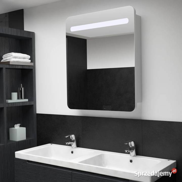 vidaXL Szafka łazienkowa z lustrem i LED 68 x 9 Warszawa