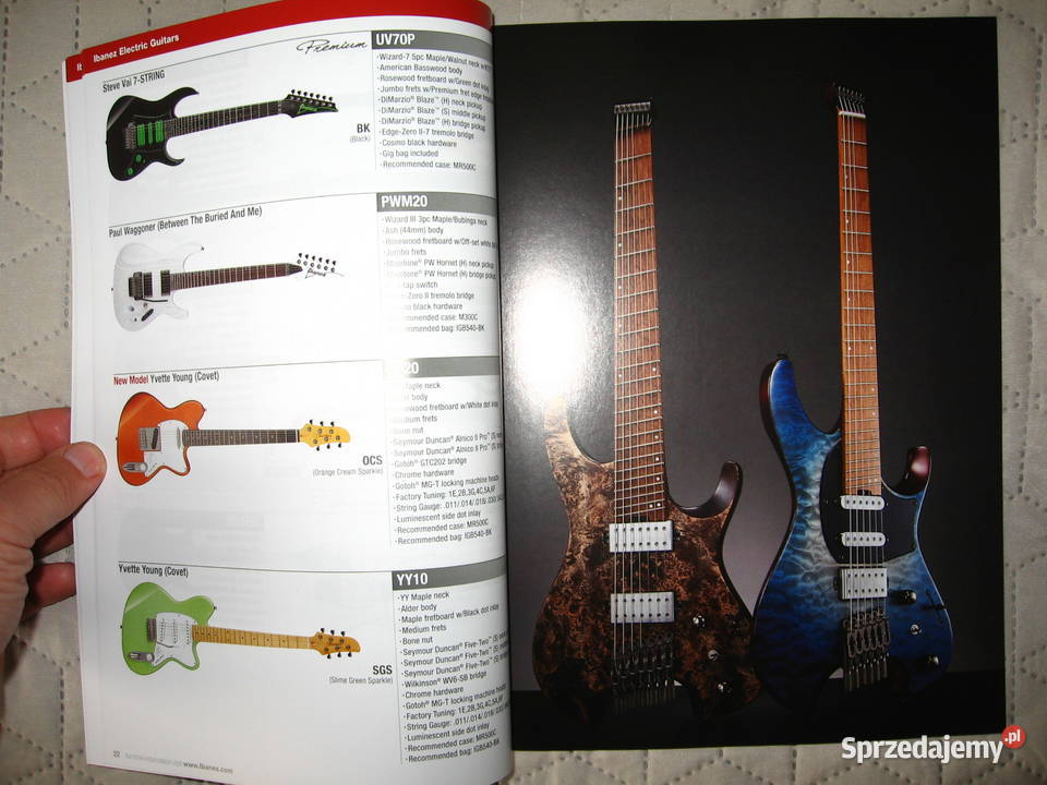 Ibanez 2022 Full Line Catalog katalog gitar Kępice sprzedam