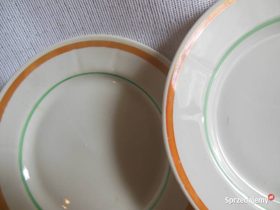 Talerzyki deserowe 6 i 2 miseczki Łomonosow PRL sprzedam