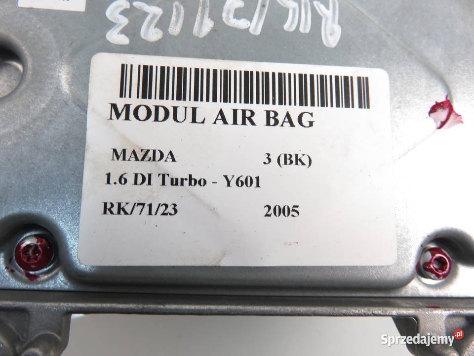 MODUŁ AIRBAG MAZDA 3 BP4M57K30 0285001553 Skrzynki bezpieczników małopolskie
