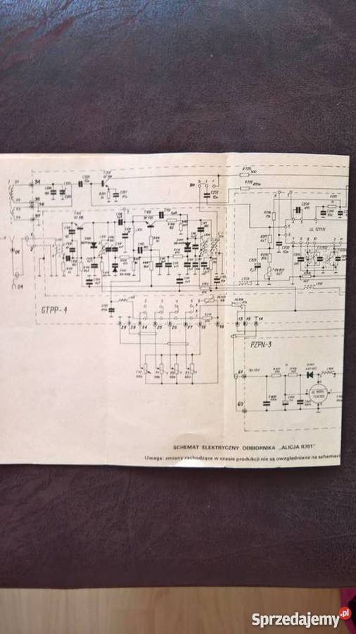 Schemat Elektryczny Odbiornika Alicja R701