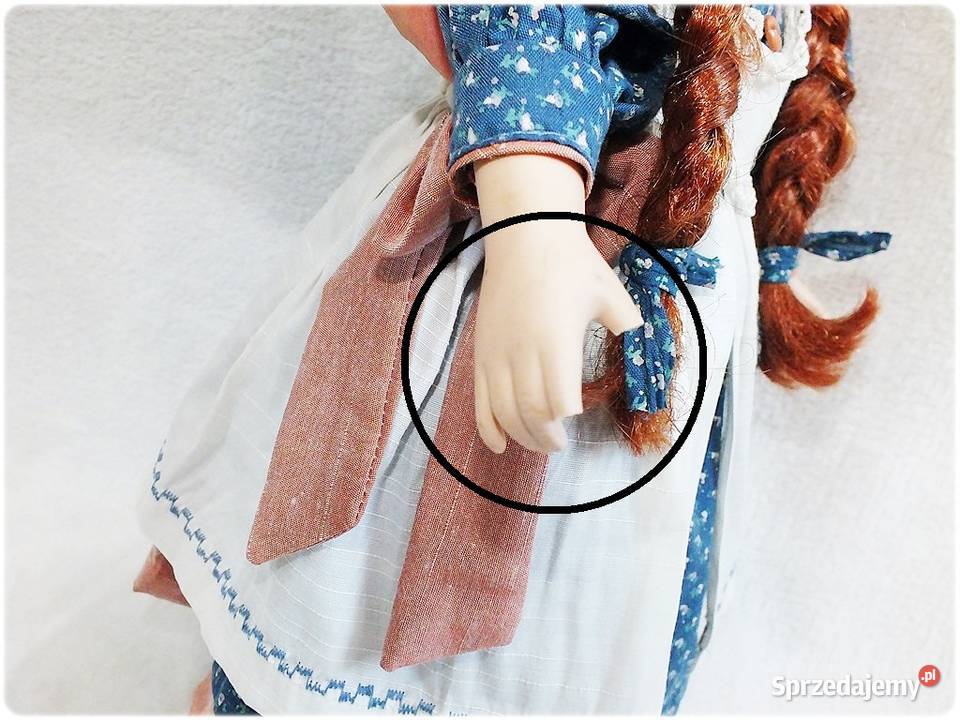 Porcelanowa stara Lalka wys44 Kolekcjonerska sprzedam