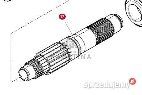 Massey Ferguson 7718S 7718 S 1804A DYNA 6 Wał Jastrzębniki sprzedam
