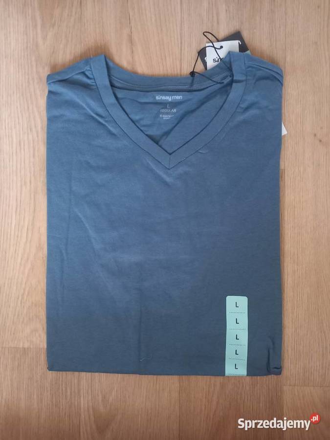 szary tshirt męski Sinsay Rozmiar L Olkusz