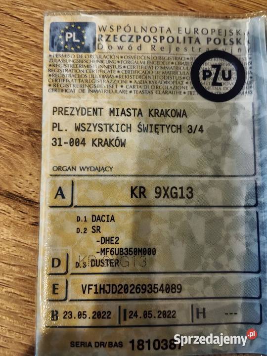 Dacia duster Kraków