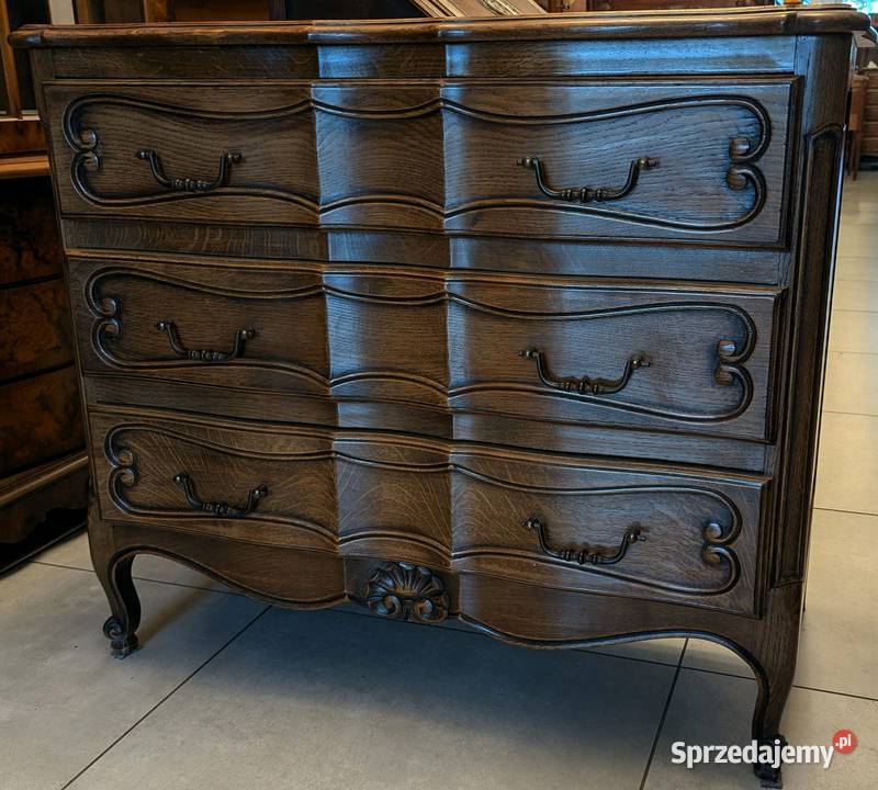 ładna dębowa komoda ludwikowskasklep Dąbrowa Dąbrowa Górnicza