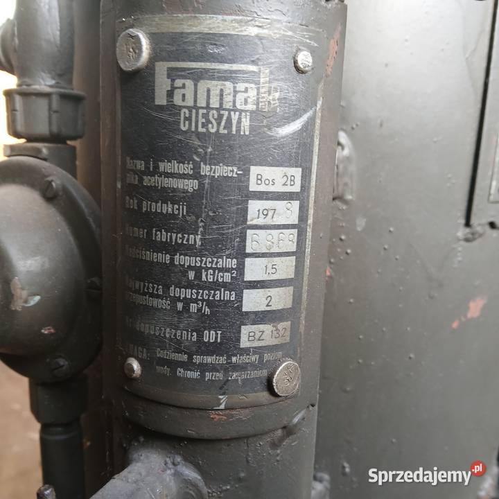 Wytwornica acetylenowa wyporowa FOMAK Skierniewice