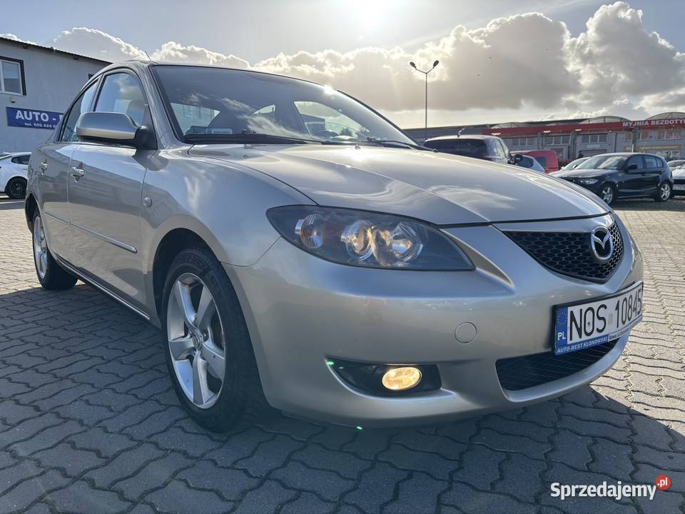 Mazda 3 16 benz 105 Salon Polska Klimatronik światła przeciwmgielne Iława