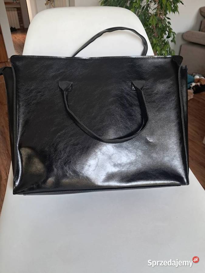 nowa czarna torba 38x30x8 brak metki Na ramię  Sandomierz