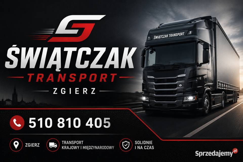 Transport ciężarowy chłodnia 33 europalety
