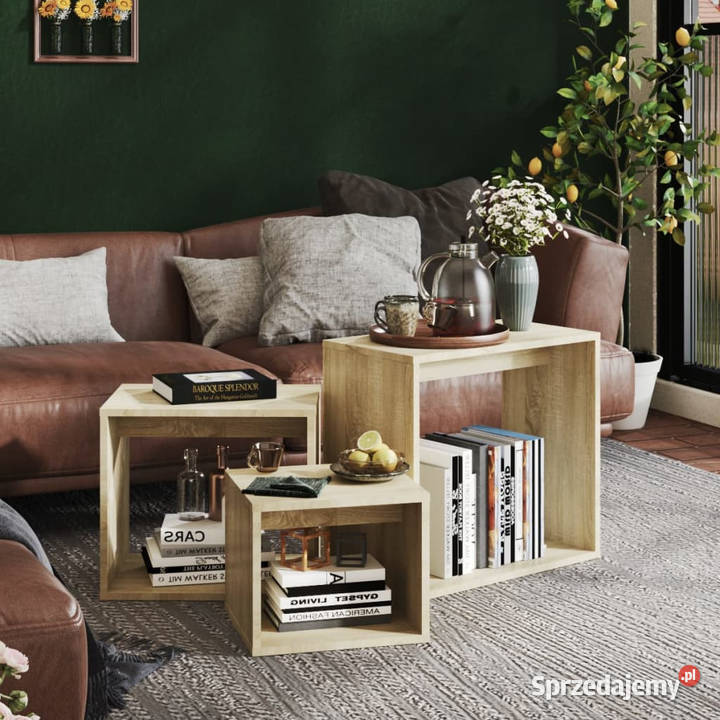 Stoliki wsuwane pod siebie 3 dąb sonoma WM808579 sprzedam