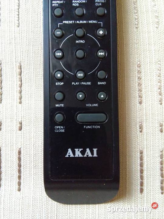 Oryginalny pilot Akai AMP120 wieża audio Opole