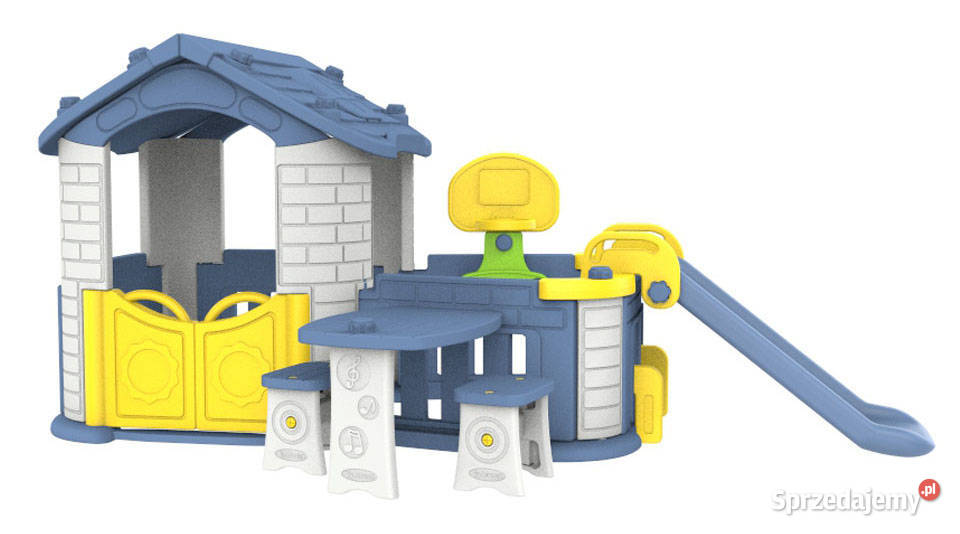 Domek ogrodowy dzieci z ogródkiem i zjeżdżalnią mazowieckie Warszawa