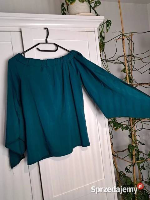 Stylowa bluzka hiszpanka w kolorze głębokiego Trąbki Wielkie