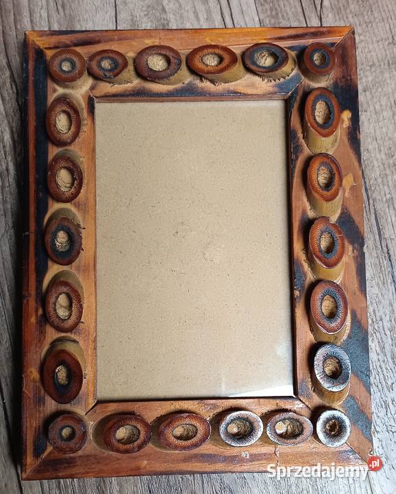 Ramka drewniana ze szkłem bambus dekor 205 x 155 Zbylitowska Góra