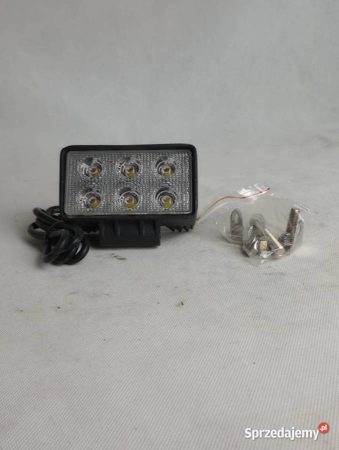 Lampa robocza LED prostokątna 1380 Lumenów 18W nieuszkodzony Ciągniki Józefin