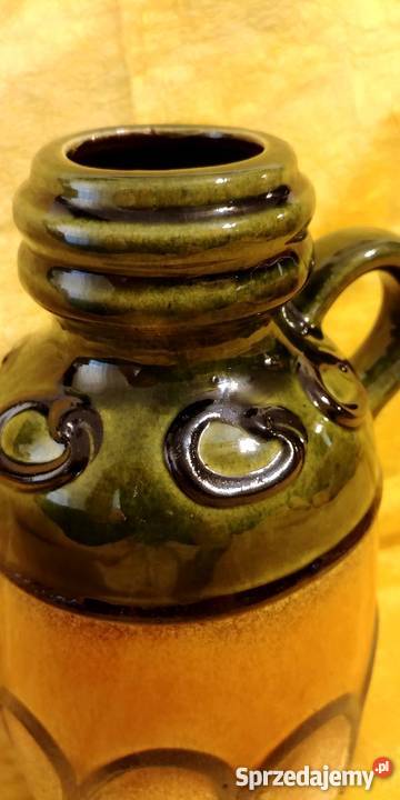 Piękny ceramiczny wazon niemiecki sygnowany Inowrocław