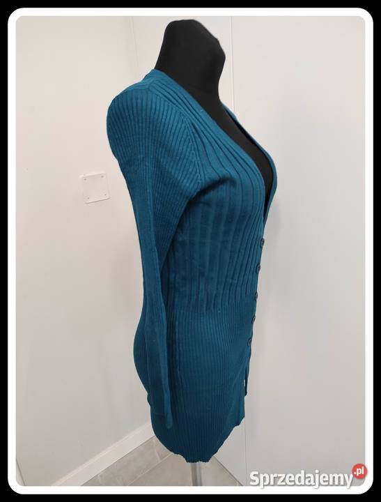 Dopasowany sweter kardigan 50 KASZMIR 36 S 38 M Płock