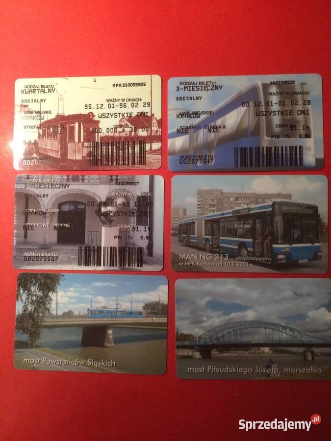 782 Bilety Komunikacji Miejskiej Kraków Antykwariat