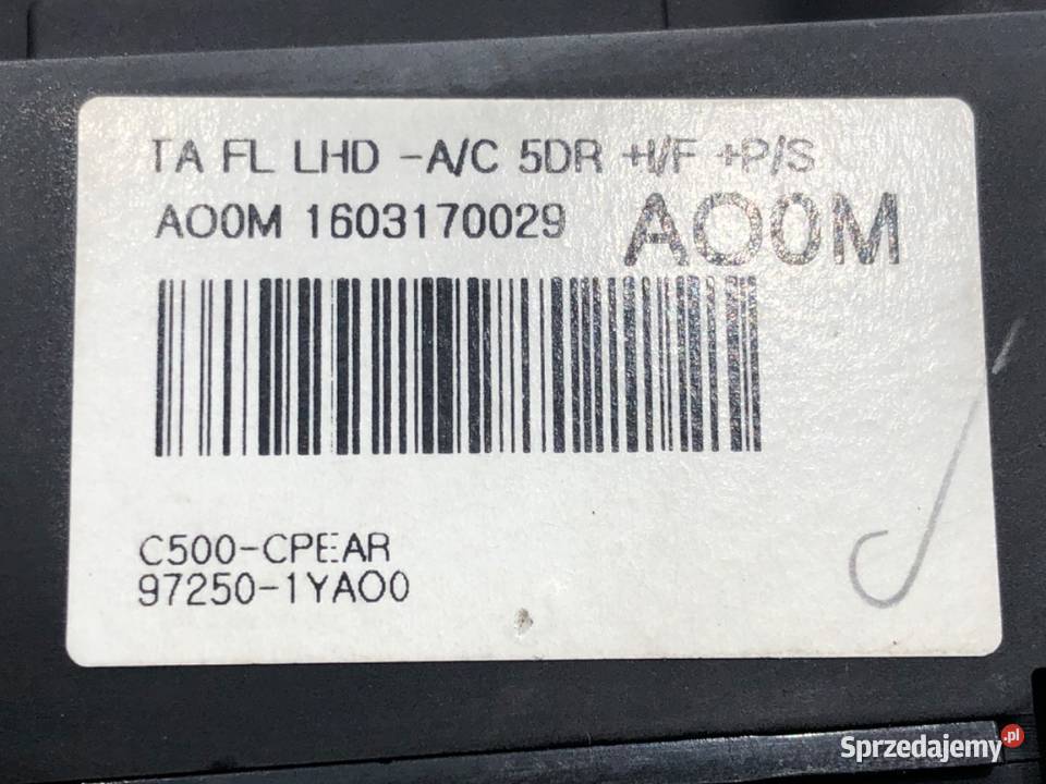 PANEL STEROWANIA NAWIEWU KIA PICANTO II sprzedam