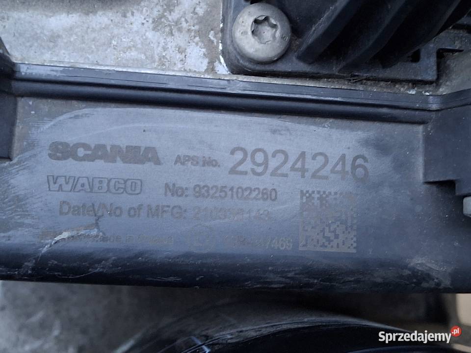SCANIA R S ZAWÓR OSUSZACZ POWIETRZA APS WABCO Bieleń