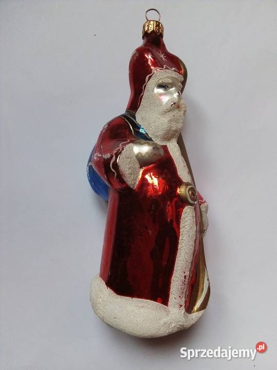 stara duża bombka Mikołaj vintage Boże Narodzenie Częstochowa