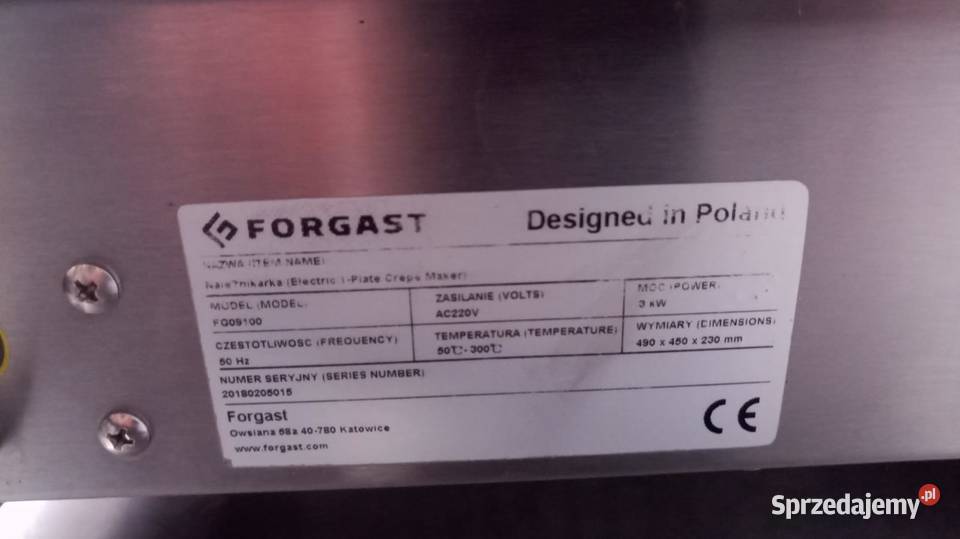 Naleśnikarka elektryczna marki Frogast Wrocław