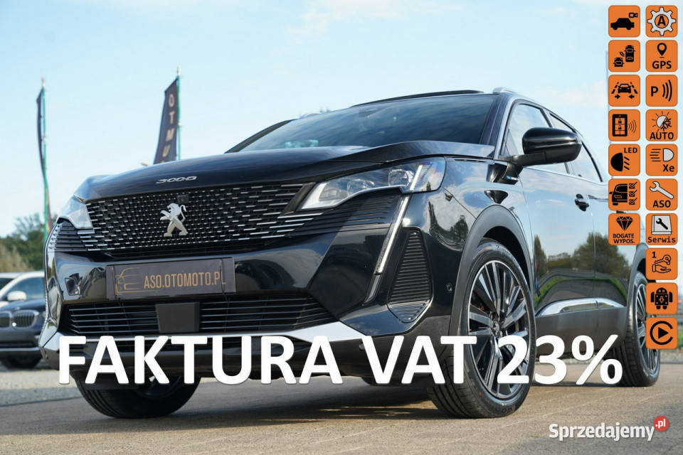 Peugeot 3008 GT full led skóra masaze ACC kamery EL.KLAPA nawi blis PANORA…