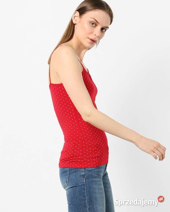 czerwony top koszulka bluzka Tally Weijl xxs 32 kujawsko-pomorskie Toruń